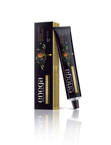 Buy Enega Professional Permanent Cream Hair Color Ammonia free nourishing hair color with Argan Quinoa protein technic net quantity 60gm/each premium quality BLACK 1(60 gm) - Purplle