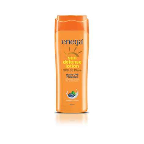 Buy Enega Sun Defense Lotion - SPF 30 PA++ Blueberry Shine and Sun Protection- (For All Skin Types)(300 ml) - Purplle