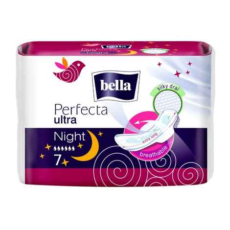 Buy Bella Perfecta Ultrathin Sanitary Napkins Night Drai 7 pcs - Purplle