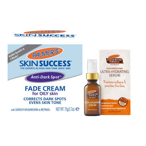 Buy Oily Skin Facial Care Combo  - Palmer's Skin Success For Fade Marks For Oily Skin +  Palmer's Cocoa Butter Formula Skin Perfecting Ultrahydrating Facial Serum With Vitamin E - Purplle
