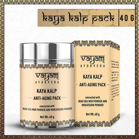 Buy Vayam Ayurveda Kaya Kalp Anti - Aging Face Pack concocted with Dead Sea Mud Powder and Wheatgerm Powder (40 g) | Ayurvedic | Natural | Herbal | Pure | Sulphate free | Paraben Free - Purplle