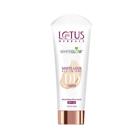 Buy Lotus Herbals Whiteglow Matte Look All In One DD Cream - Pink Beige | SPF 20 | All Skin Types | 30g - Purplle