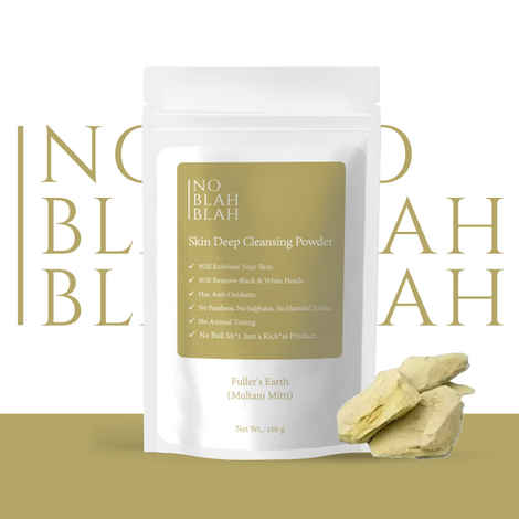 Buy No Blah Blah Skin Deep Cleansing Powder - Multani Mitti (100 g) - Purplle