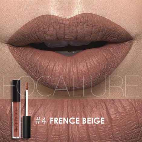 Buy Focallure Matte Liquid Lipstick # French Beige FA24#4 - Purplle