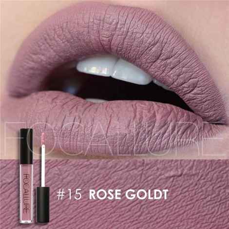 Buy Focallure Matte Liquid Lipstick# Rose Gold FA24#15 - Purplle