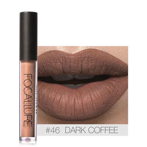 Buy Focallure Matte Liquid Lipstick # Dark Coffee FA24#46 - Purplle