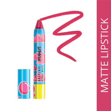 Buy Lakme Absolute Lip Pout Matte Masaba - Bubble Pink (3.7 g) - Purplle