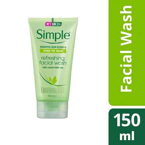 Buy Simple Kind To Skin Refreshing Facial Wash, (150 ml) - Purplle