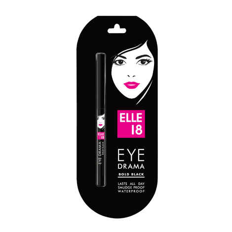 Buy Elle 18 Eye Drama Kajal - Bold Black (0.35 gm) - Purplle
