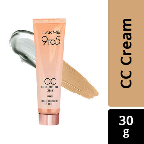 Buy Lakme 9 To 5 CC Color Transform Face Cream - Bronze (30 g) - Purplle