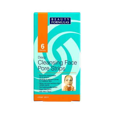 Buy Beauty Formulas Deep Cleansing Face Pore Strips for Clear Skin 6 pcs - Purplle