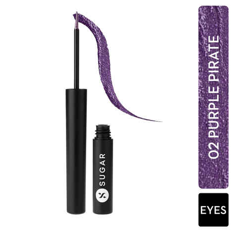 SUGAR Cosmetics Eye Dared You So! Metallic Eyeliner - 02 Purple Pirate (Metallic Purple)