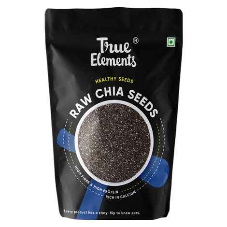 Buy True Elements Raw Chia Seeds for Healthy and Glowing Skin,Weight Loss, Fights Ageing,Hair growth(500 g) - Purplle