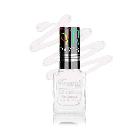 Buy Bonjour Paris Coat Me Satin Matte Finish Long Lasting Nail Polish with Quick Dry Formulation, White( 9 ml) - Purplle