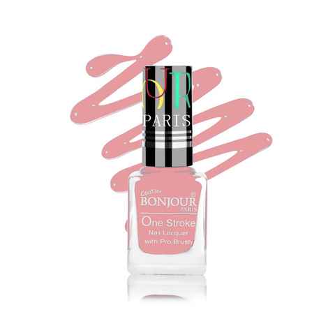 Buy Bonjour Paris Coat Me French Finish Long Lasting Nail Polish with Quick Dry Formulation, Peach Serene ( 9 ml) - Purplle