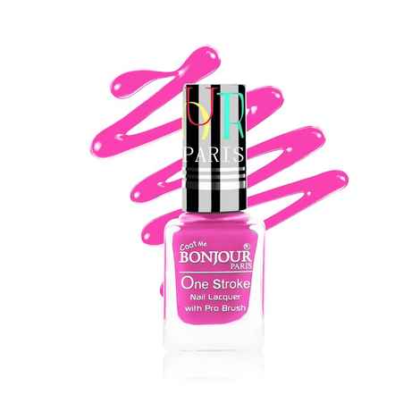 Buy Bonjour Paris Coat Me Satin Matte Finish Long Lasting Nail Polish with Quick Dry Formulation, Lovely Pink ( 9 ml) - Purplle