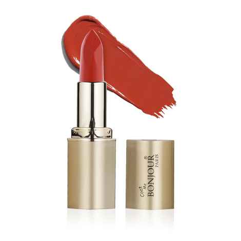 Buy Bonjour Paris Coat Me Creme Lipstick Vitamin E Enriched Long Stay Super Smooth and Soft, Brick Red (4.2 g) - Purplle