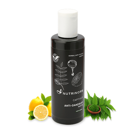 NUTRINORM Anti Dandruff Hair Oil - Enriched with Neem | Prevent Dandruff | For Dry Scalp | LLP & Preservative free