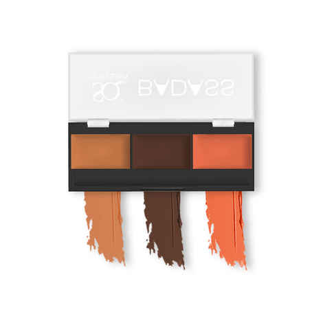 Buy Stay Quirky Concealer Palette with Contour & Orange Color Corrector, BadAss, For Dusky Skin - Hot Romance 10 (1.5 g X 3) - Purplle