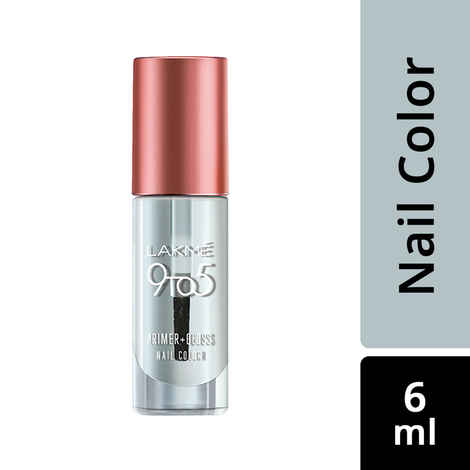 Buy Lakme 9 To 5 Primer + Gloss Nail Color - Top Coat (6 ml) - Purplle