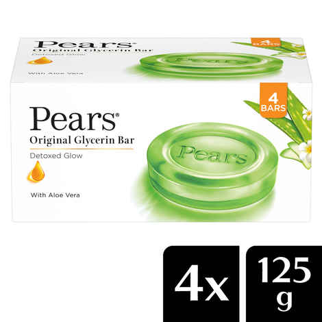 Buy Pears Naturale Aloe Vera Detoxifying Soap Bar, (125 g) (Pack of 3) - Purplle