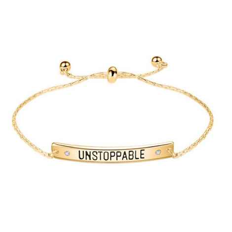 Buy Ferosh Unstoppable Golden Bracelet - Purplle