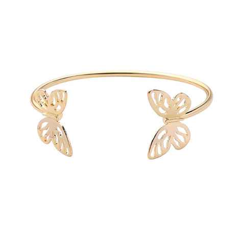 Buy Ferosh Jenica Butterfly Gold Cuff Bracelet for Women - Purplle