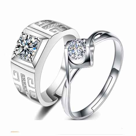 Buy Ferosh Charmant Couple Diamond Rings - Purplle