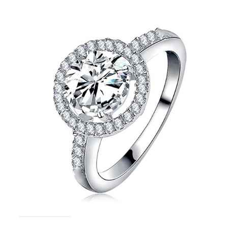 Buy Ferosh Sterling Silver Cubic Ring - Purplle