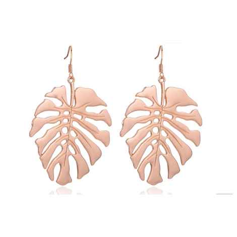 Buy Ferosh Nysa Leaf Designer Earrings - Purplle