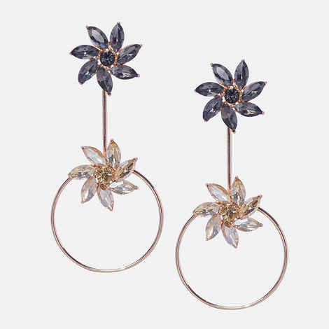 Buy Ferosh Kielo Dangler Hoop Earrings - Purplle