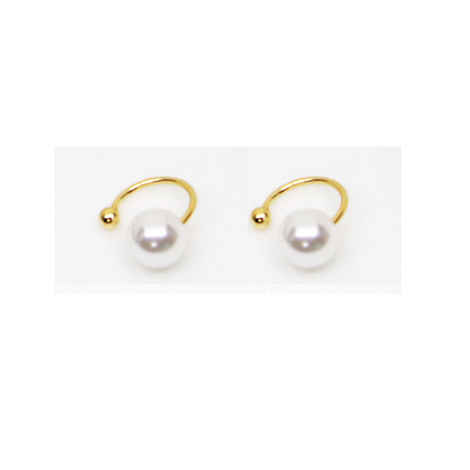 Buy Ferosh Elegant Midge Pearl Ear clips - Purplle