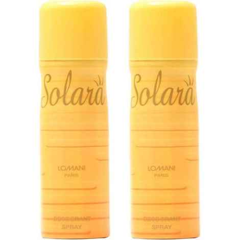 Buy Lomani Solar Women Deodorant Spray ( 150 ml,Set Of 2) - Purplle