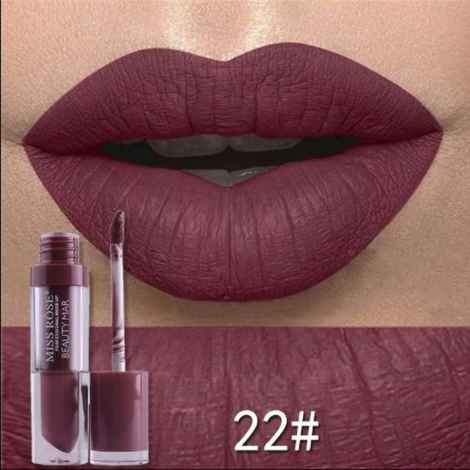 Buy Miss Rose Professional Make-up Liquid Matte Lip Gloss 7701-026M22 (5 g) - Purplle