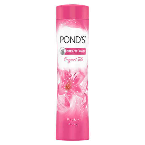 Buy POND'S Dreamflower Fragrant Talcum Powder, Pink Lily, (400 g) - Purplle