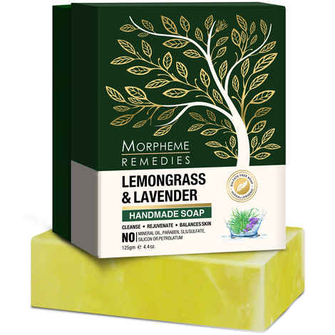 Morpheme Remedies Lemongrass & Lavender Handmade Luxury Soap (125 g)