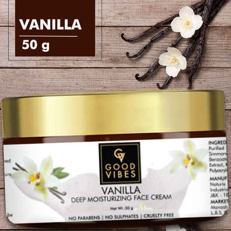 Buy Good Vibes Deep Moisturization Face Cream - Vanilla (50 gm) - Purplle