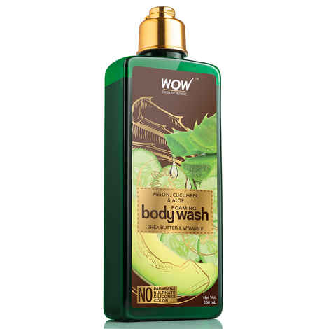 Buy WOW Skin Science Melon, Cucumber & Aloe Foaming Body Wash (250 ml) - Purplle