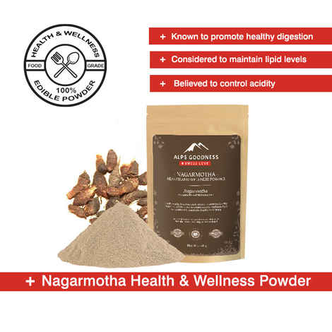 Buy Alps Goodness Health & Wellness Powder - Nagarmotha (50 gm) to Enhance Overall Well-Being - Purplle