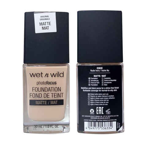Buy Wet n Wild Photo Focus foundation - Nude Ivory (30 ml) - Purplle