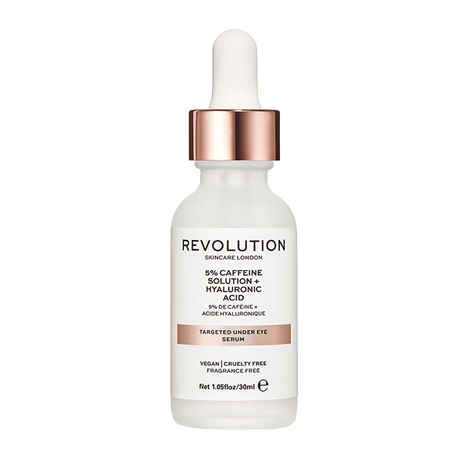 Buy Makeup Revolution Skincare Targeted Under Eye Serum - 5% Caffeine Solution + Hyaluronic Acid (30 ml) - Purplle