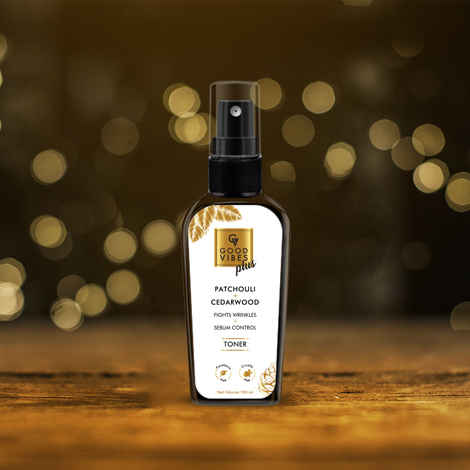 Good Vibes Plus Fights Wrinkles + Sebum Control Toner - Patchouli + Cedarwood (100 ml)