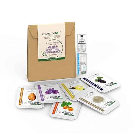 Buy Cosmetofood Professional Mulberry Brightening Skin Nutrition Facial Kit (35 ml) - Purplle