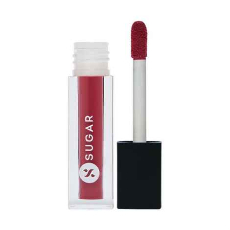 Buy SUGAR Cosmetics Smudge Me Not Liquid Lipsticks for Women | Transferproof & Waterproof | Lasts 12+ Hours | Matte Lipstick | 1.1ml - 04 Plum Yum - Purplle