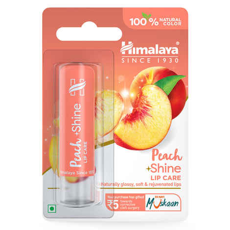 Buy Himalaya Peach Shine Lip Care (4.5 g) - Purplle