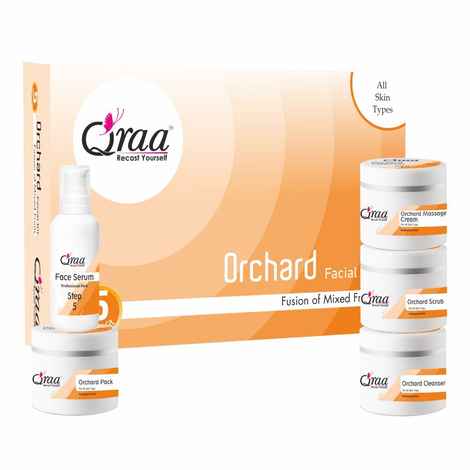 Buy Qraa Orchard Facial Kit-Fusion of Mixed Fruits (285 ml) - Purplle