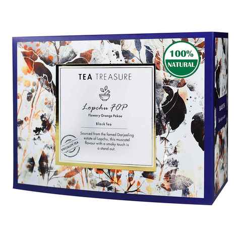 Buy Tea Treasure Lopchu Flowery Orange Pekoe Darjeeling Black Tea - 1 Teabox (18 Pyramid Tea Bags) - Purplle