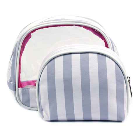 Buy Bonjour Paris Coat Me Women's Multi Purpose Vanity Case / Cosmetic Pouch / Makeup Travel Organiser Kit Grey - Purplle