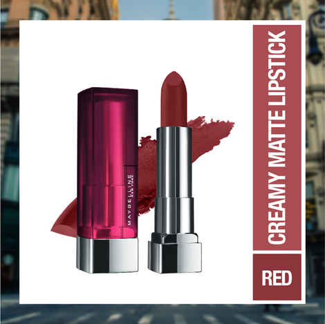 Buy Maybelline New York Color Sensational Creamy Matte Lipstick, 696 Burgundy Blush, 3.9g - Purplle