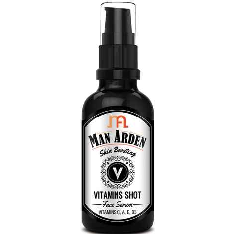 Buy Man Arden Skin Boosting Vitamins Shot Face Serum, (30 ml) - With Vitamin C, A, E and B3 - Purplle